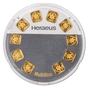 10 × 1g zlatne pločice Heraeus
