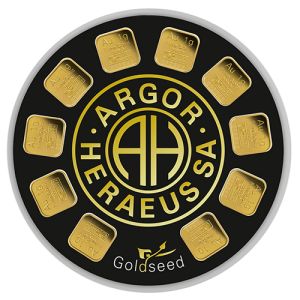 10 × 1g zlatne pločice Argor Heraeus