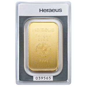 100g zlatna pločica Heraeus