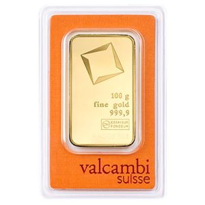 100g zlatna pločica Valcambi