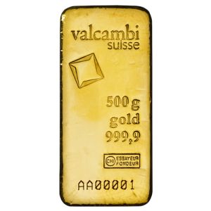 500g zlatna pločica Valcambi